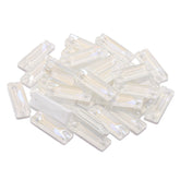 Electric Neon White Cosmic Baguette Shape High Quality Glass Sew-on Rhinestones WholesaleRhinestone